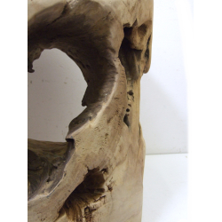 Stolik podręczny kawowy z kawałka korzenia drewno TEAK 40x40cm